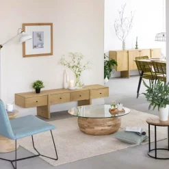 Made in Meubles Meuble Tv<Meuble TV en bois de manguier 4 tiroirs Amara