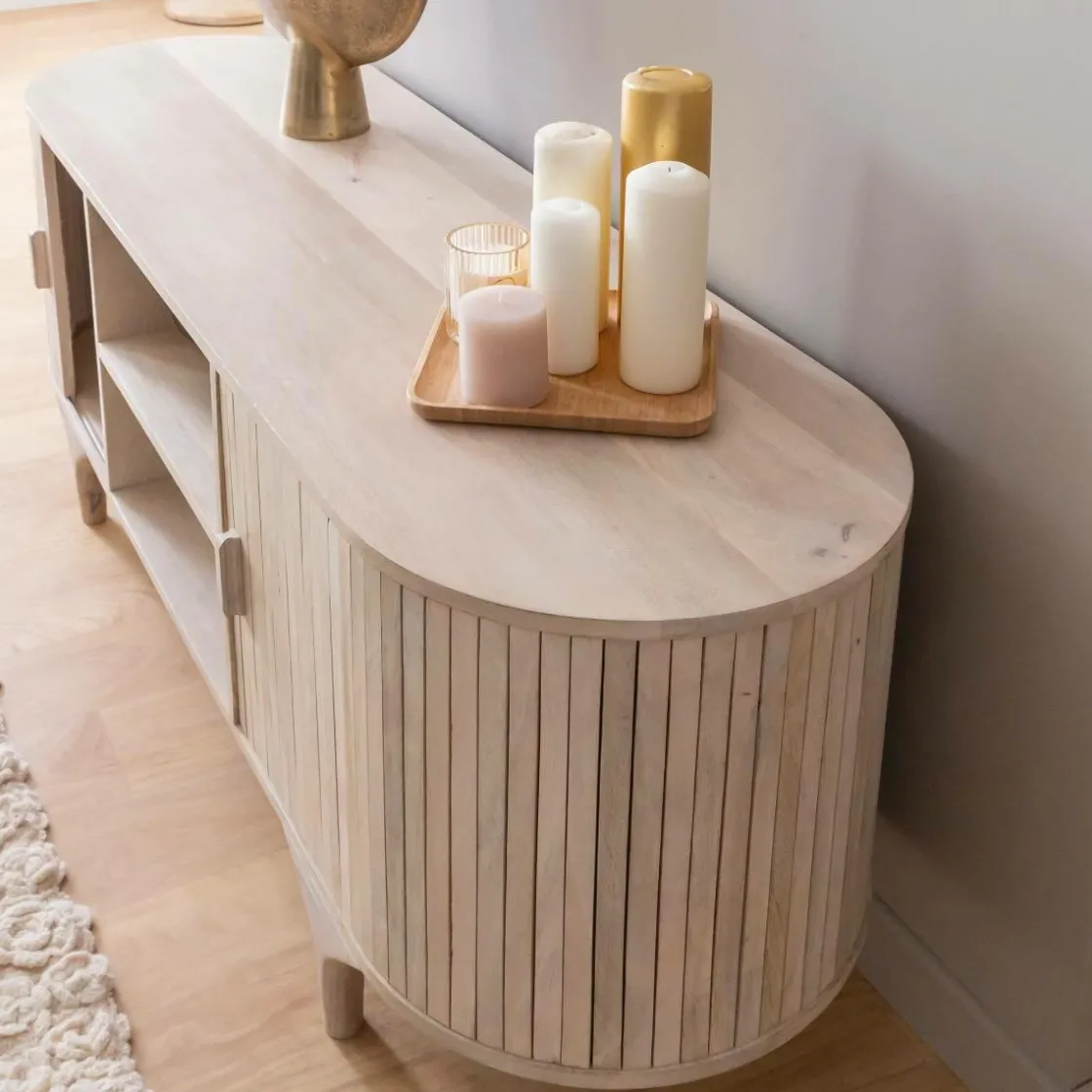 Made in Meubles Meuble Tv<Meuble tv en bois de manguier Macha