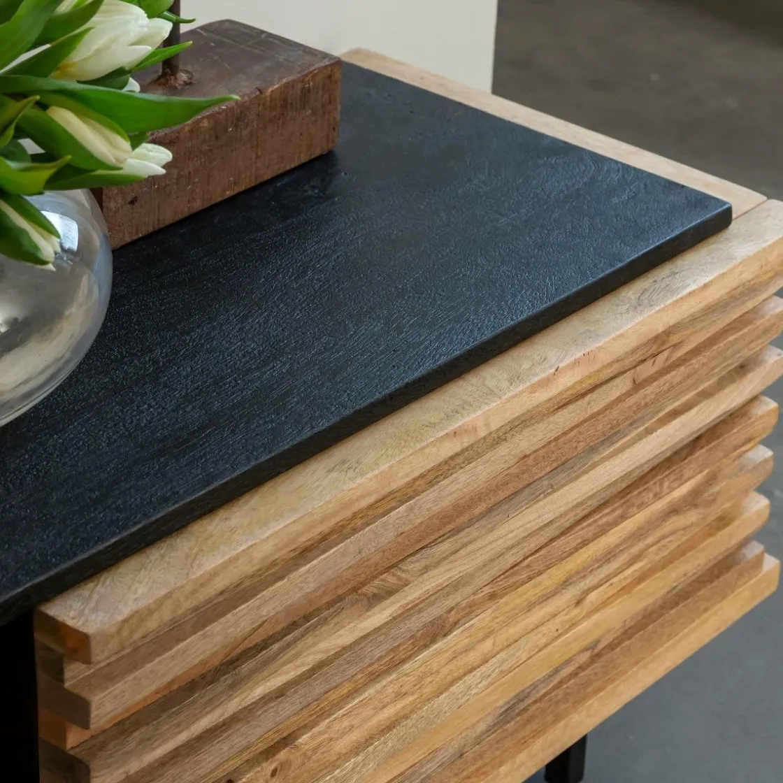 Made in Meubles Meuble Tv<Meuble TV en bois de manguier Tino