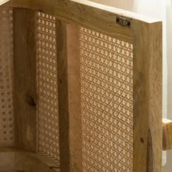 Made in Meubles Meuble Tv<Meuble TV en bois de manguier et cannage Palma