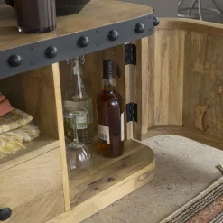 Made in Meubles Meuble Tv<Meuble TV en bois de manguier Riga