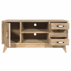 Made in Meubles Meuble Tv<Meuble TV en bois de sapin 112 cm Natural