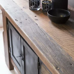 Made in Meubles Meuble Tv<Meuble TV en bois recyclé et métal Hector