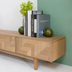 Made in Meubles Meuble Tv<Meuble TV en chêne massif Plume