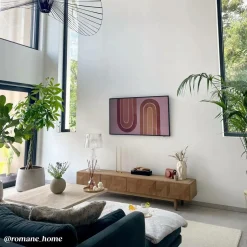 Made in Meubles Meuble Tv<Meuble TV en chêne massif Plume