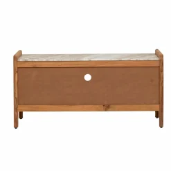 Made in Meubles Meuble Tv<Meuble TV en marbre et bois d'acacia Calix