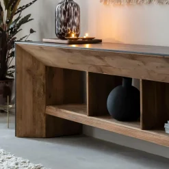 Made in Meubles Meuble Tv<Meuble TV en pin recyclé Constance