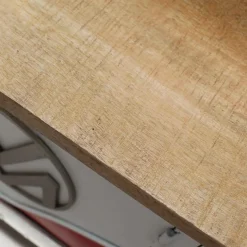 Made in Meubles Meuble Tv<Meuble TV rouge avec plateau en bois de manguier Combi