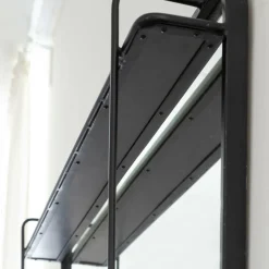 Made in Meubles Miroir|Décoration<Miroir avec étagère en bois et métal Jill