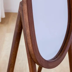 Made in Meubles Miroir|Décoration<Miroir sur pied en bois de manguier Joyce
