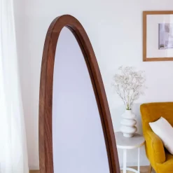 Made in Meubles Miroir|Décoration<Miroir sur pied en bois de manguier Joyce