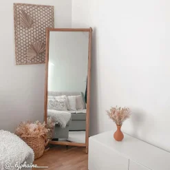 Made in Meubles Miroir|Décoration<Miroir sur pied en bois recyclé Blaise