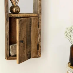 Made in Meubles Miroir|Décoration<Miroir vertical style porte en bois recyclé Vicky