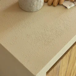 Made in Meubles Buffet<Petit buffet 2 portes en bois effet béton et bois recyclé Dalva