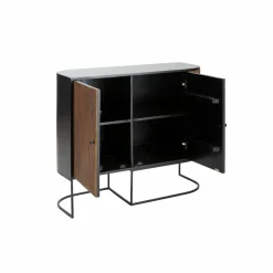 Made in Meubles Buffet<Petit buffet arrondi en bois de manguier et métal Ysé