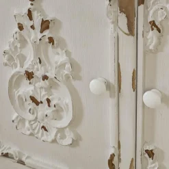 Made in Meubles Buffet<Petit buffet blanc en pin massif brossé Bastille