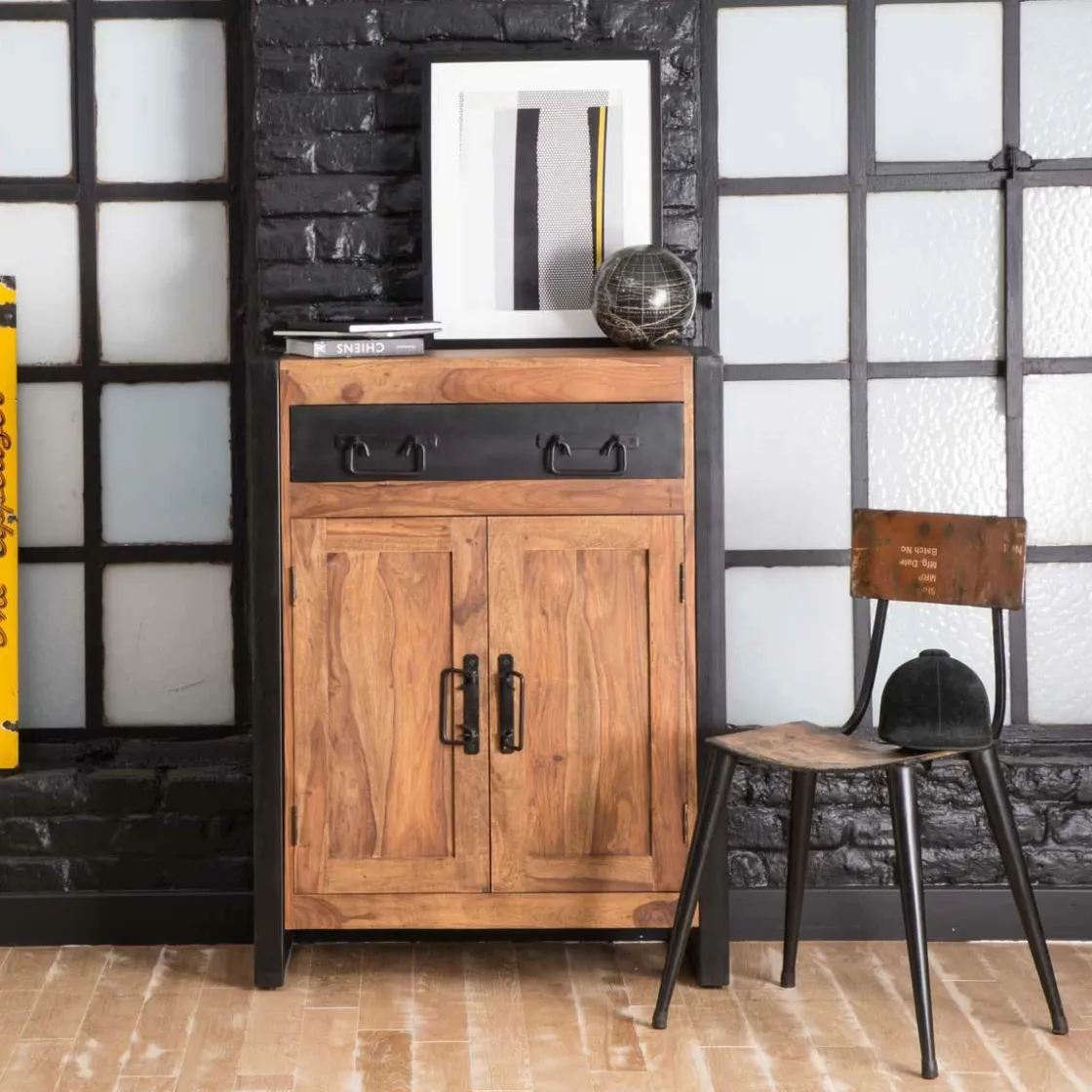 Made in Meubles Buffet<Petit buffet en bois d'acacia 80 cm Havana