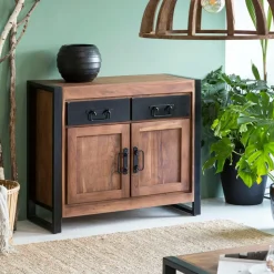 Made in Meubles Buffet<Petit buffet en bois d'acacia 100 cm Havana