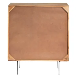 Made in Meubles Buffet<Petit buffet en bois d'acacia et pierre Côme