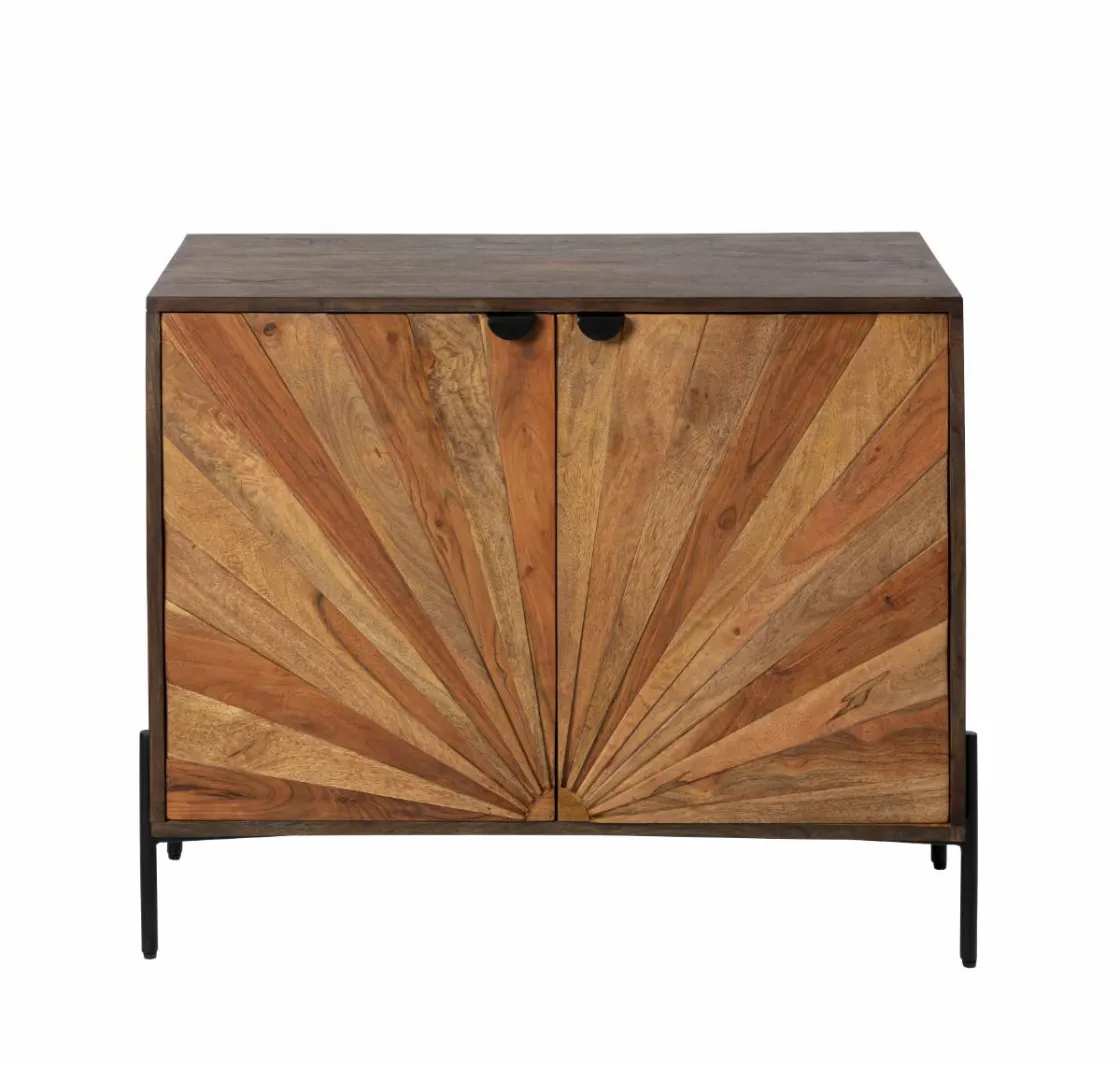 Made in Meubles Buffet<Petit buffet en bois d'acacia Elvira
