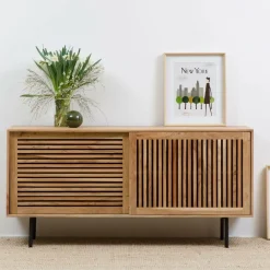 Made in Meubles Buffet<Petit buffet en bois d'acacia Salta