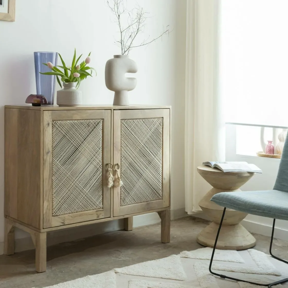 Made in Meubles Buffet<Petit buffet en bois de manguier Indiana