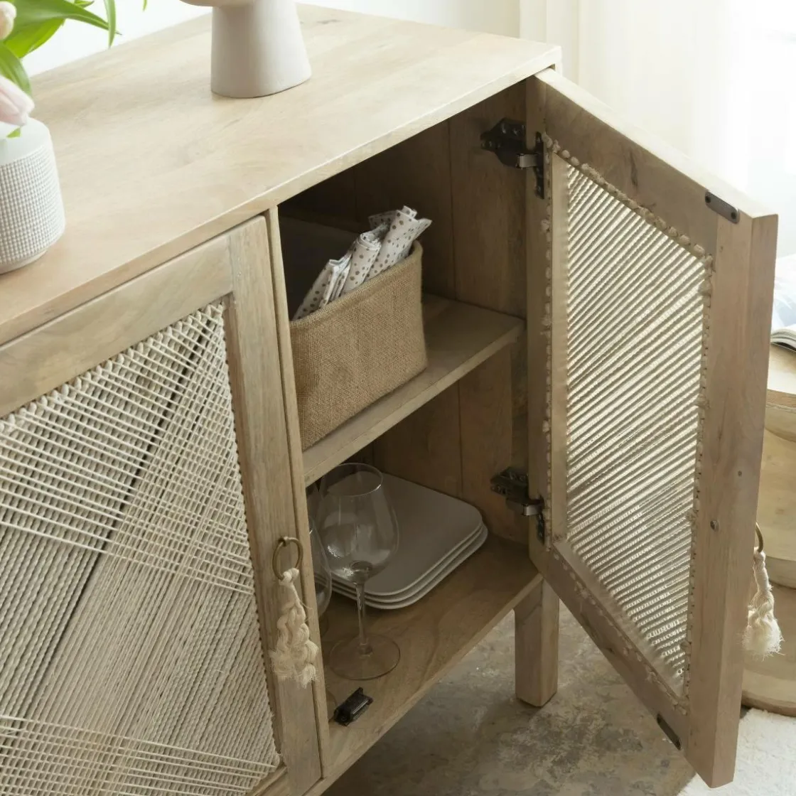 Made in Meubles Buffet<Petit buffet en bois de manguier Indiana