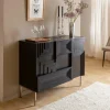 Made in Meubles Buffet<Petit buffet en bois de manguier noir Tristan