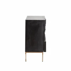 Made in Meubles Buffet<Petit buffet en bois de manguier noir Tristan