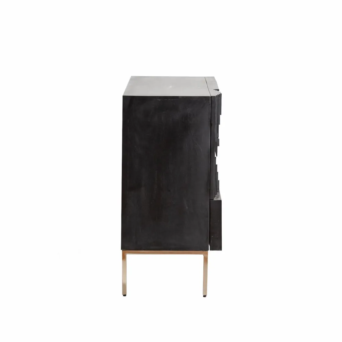 Made in Meubles Buffet<Petit buffet en bois de manguier noir Tristan