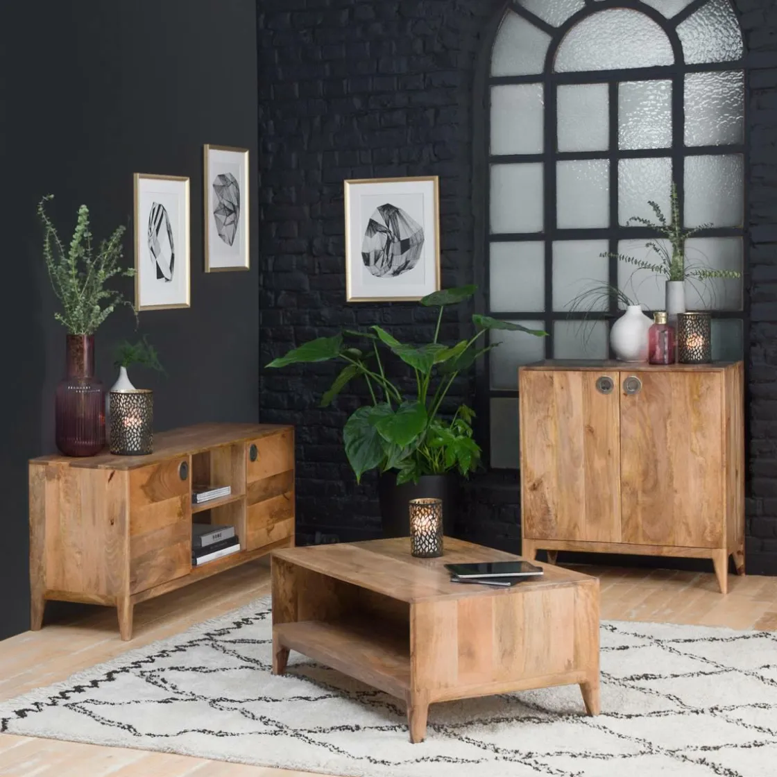 Made in Meubles Buffet<Petit buffet en bois de manguier Eloi