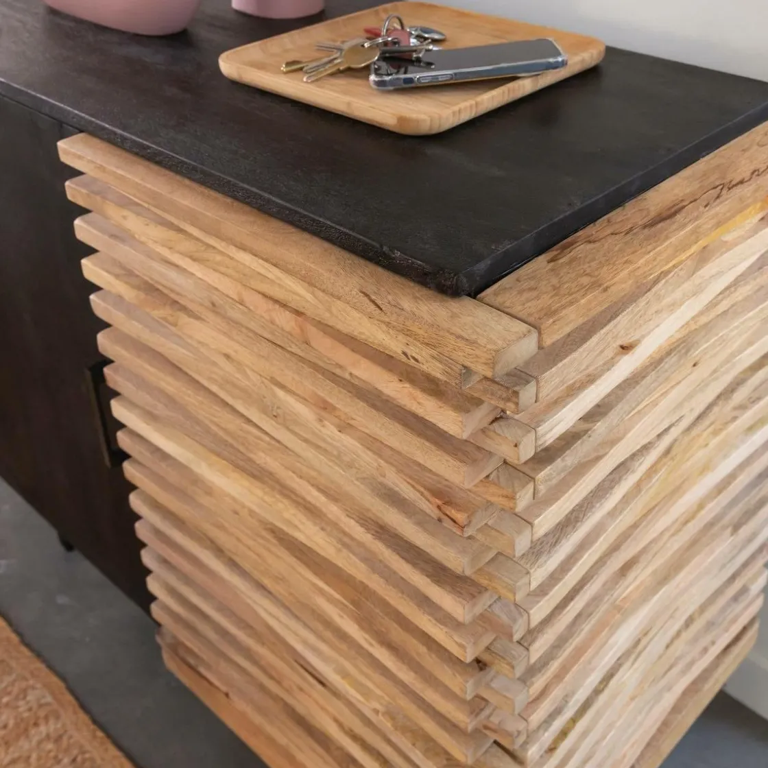 Made in Meubles Buffet<Petit buffet en bois de manguier Tino