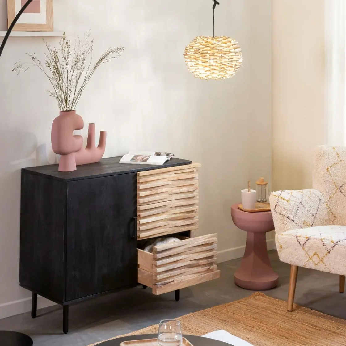 Made in Meubles Buffet<Petit buffet en bois de manguier Tino