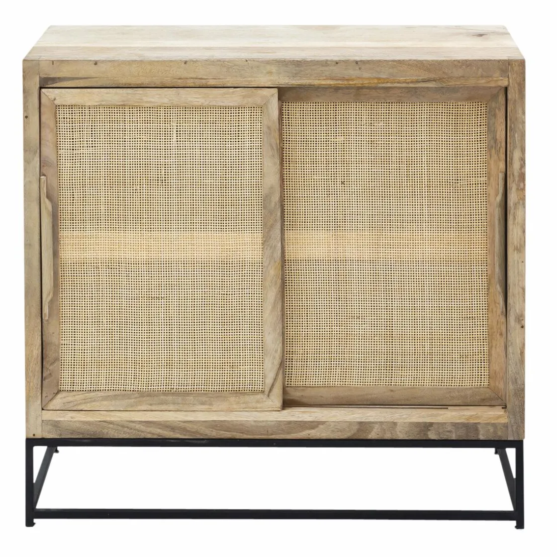 Made in Meubles Buffet<Petit buffet en bois de manguier et cannage Rim