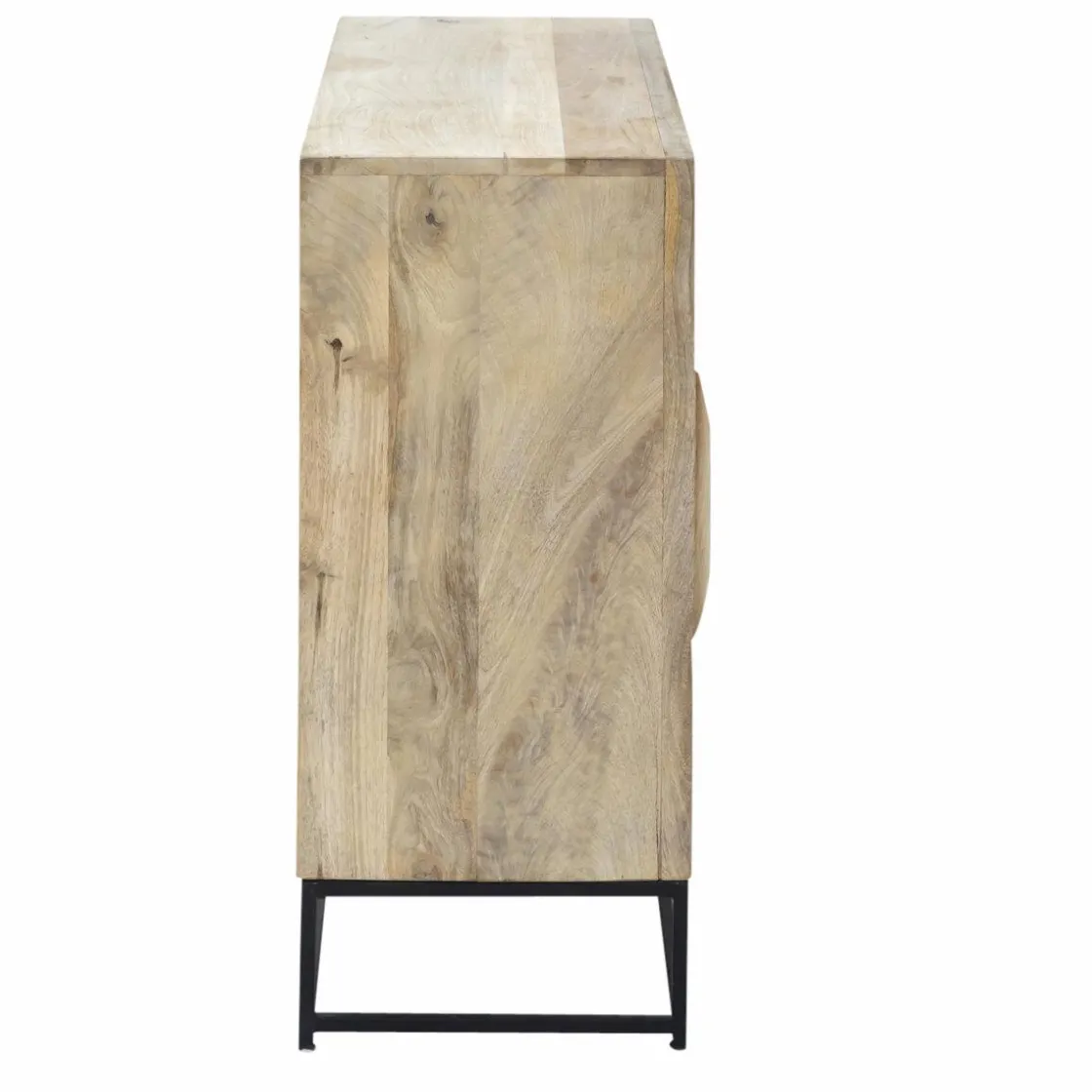 Made in Meubles Buffet<Petit buffet en bois de manguier et cannage Rim