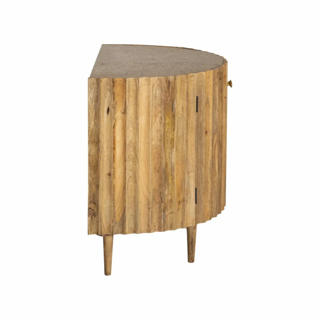 Made in Meubles Buffet<Petit buffet en bois de manguier et terrazzo Bao