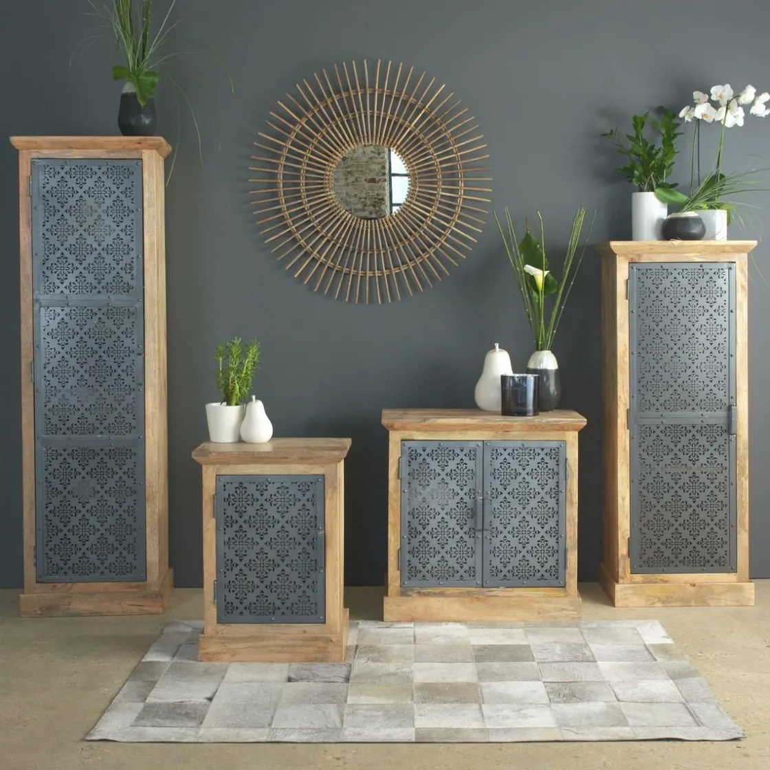 Made in Meubles Buffet<Petit buffet en bois de manguier Sahara