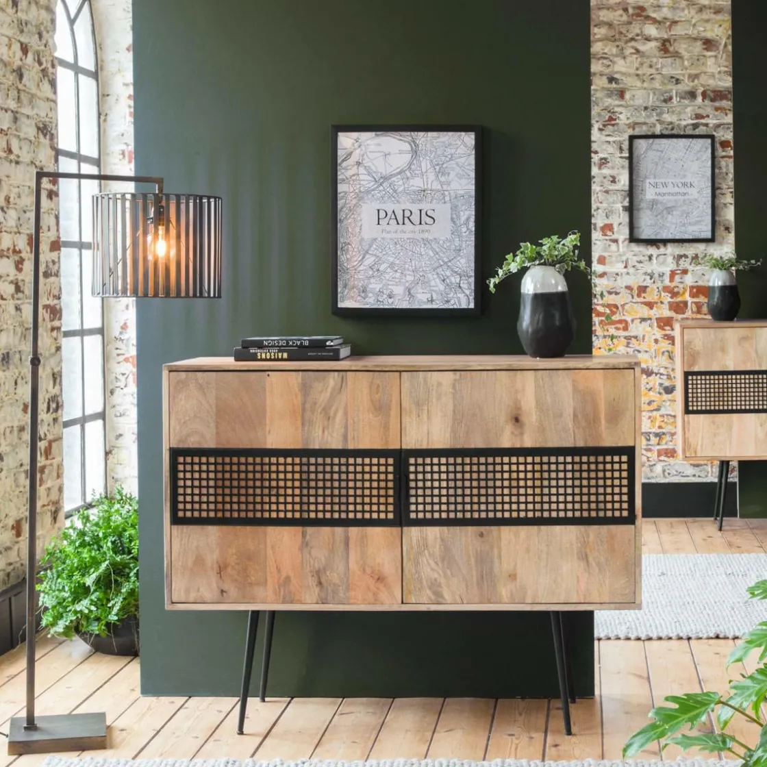 Made in Meubles Buffet<Petit buffet en bois de manguier Jasmin
