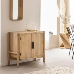 Made in Meubles Buffet<Petit buffet en bois de manguier Nova