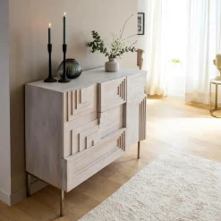 Made in Meubles Buffet<Petit buffet en bois de manguier Tristan