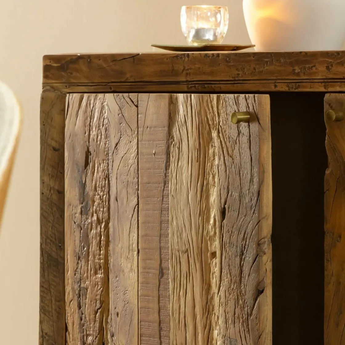 Made in Meubles Buffet<Petit buffet en bois recyclé Naël