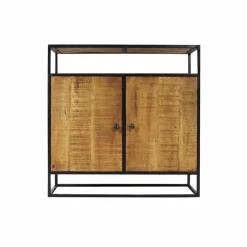 Made in Meubles Buffet<Petit buffet en métal et bois de manguier Marcel