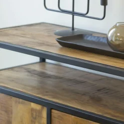 Made in Meubles Buffet<Petit buffet en métal et bois de manguier Marcel