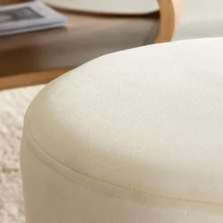 Made in Meubles Fauteuil<Petit Fauteuil blanc en manguier Adonis