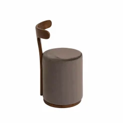 Made in Meubles Fauteuil<Petit fauteuil gris en manguier Adonis