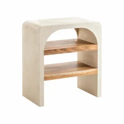 Made in Meubles Meuble Sous Vasque<Petit meuble sous vasque en bois effet béton et bois d'acacia Dalva