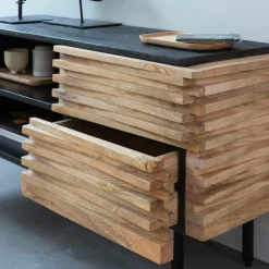 Made in Meubles Meuble Tv<Petit meuble tv en bois de manguier Tino