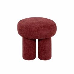 Made in Meubles Tabouret<Petit tabouret en tissu fuchsia Toby