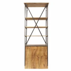 Made in Meubles Bibliothèque<Petite bibliothèque en métal et bois de manguier Marcel