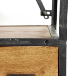 Made in Meubles Bibliothèque<Petite bibliothèque en métal et bois de manguier Marcel